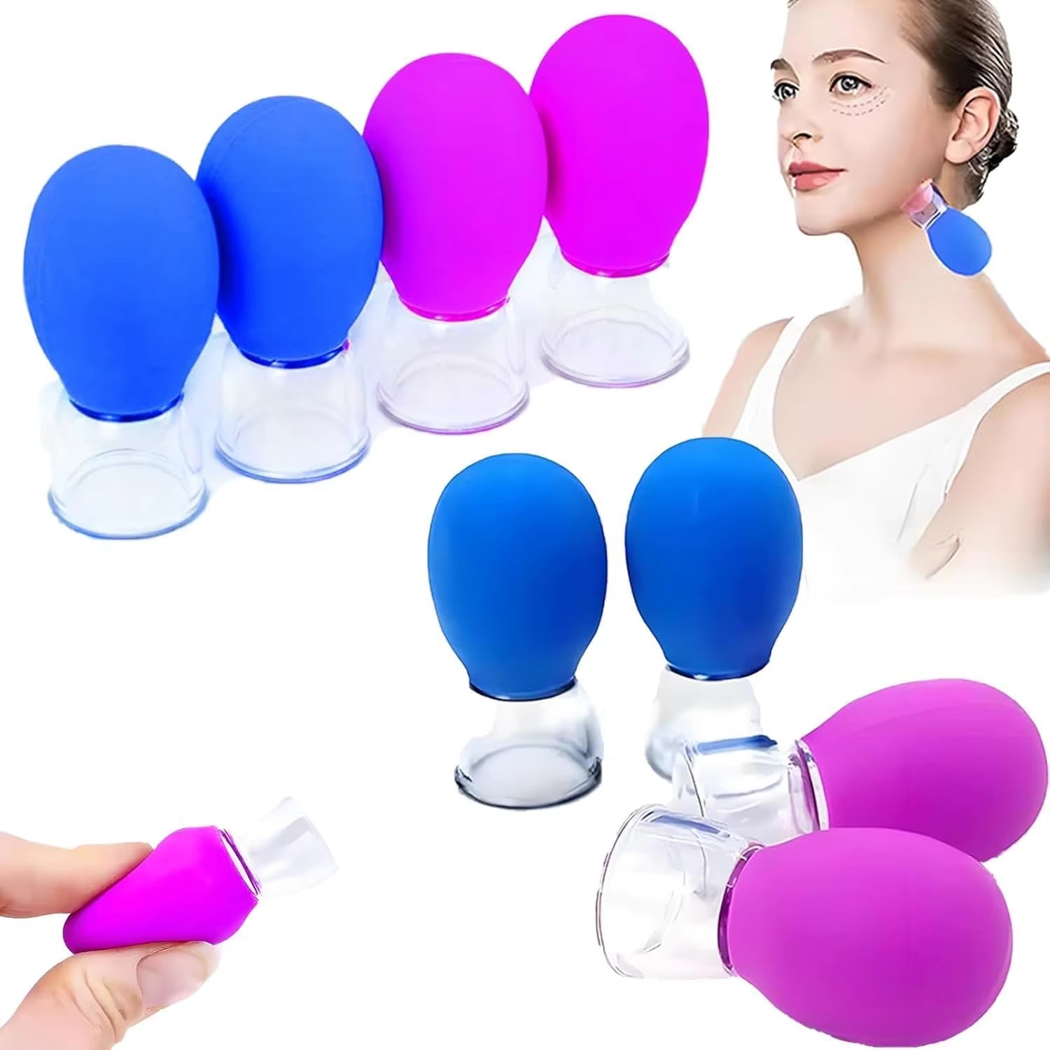 Skincare Ingredients Checker - Mini Ventosa Facial de Silicone para