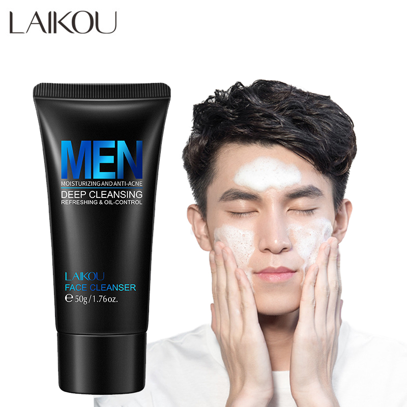 Salicylic Acid Cleanser - Laikou-limpador facial para homens, hidratante para