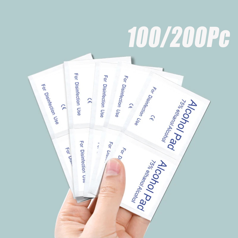 Skincare Viral - 100/200 pçs almofadas de algodão álcool