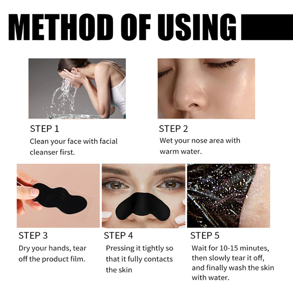 10/20/50/100 Peças de Adesivos - Charcoal Pore Strip avaliação e preço