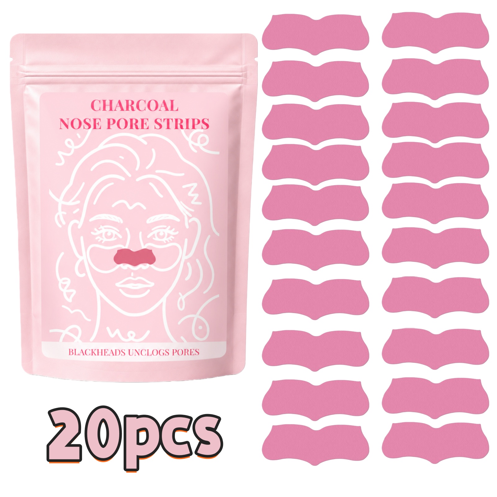 20 Peças de Tiras Removedoras  - Charcoal Pore Strip avaliação e preço