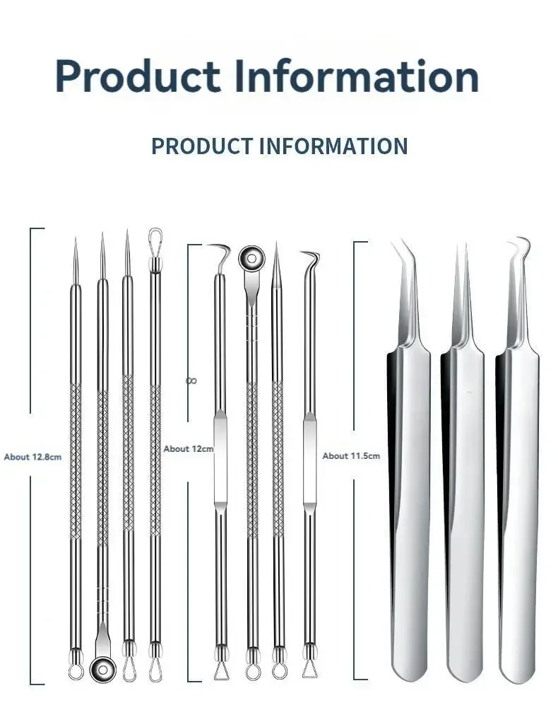 11 pçs/set acne agulha cravo c - Skincare Ingredients Checker avaliação e preço