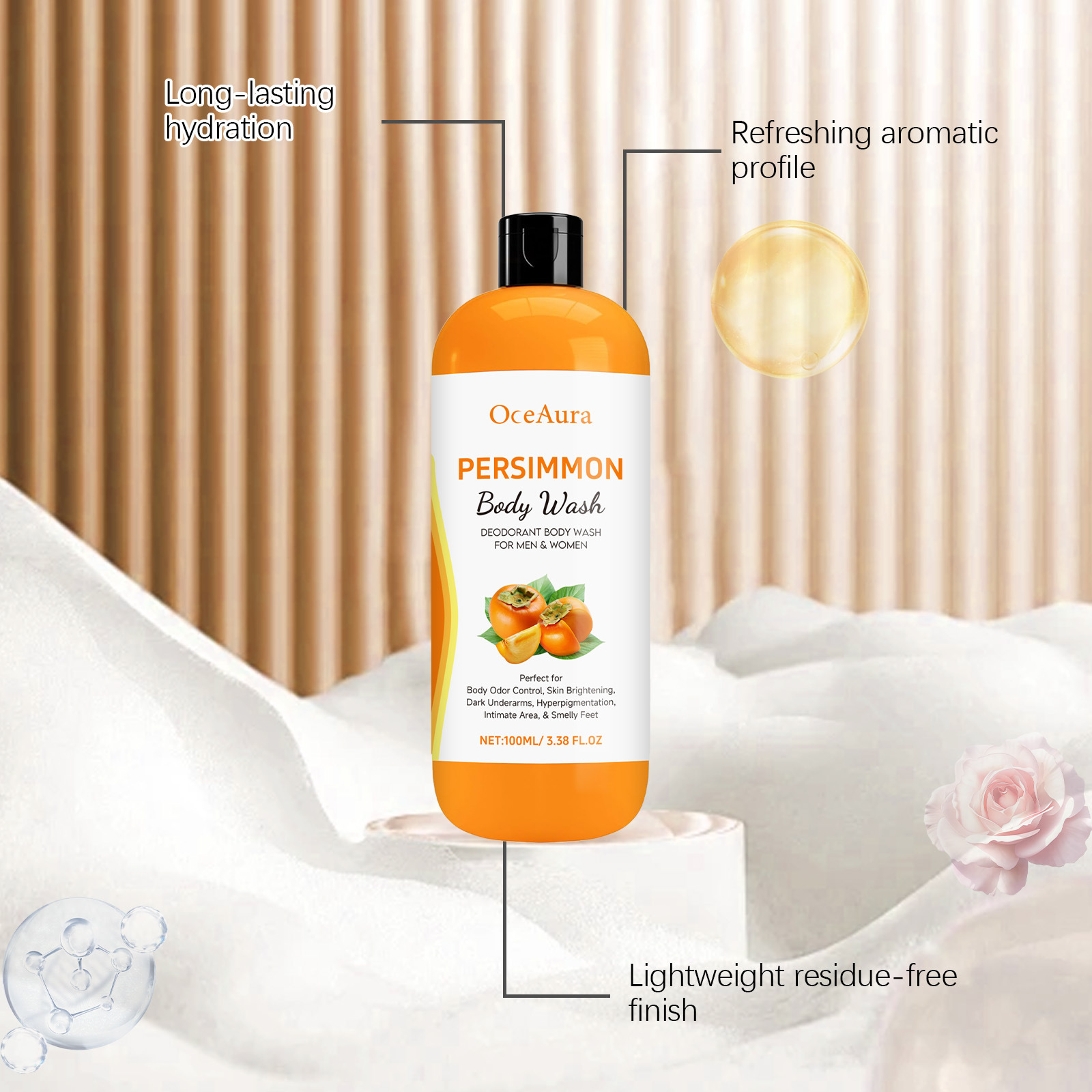 Lavatório corporal de caqui, r - Aha Bha Exfoliant avaliação e preço