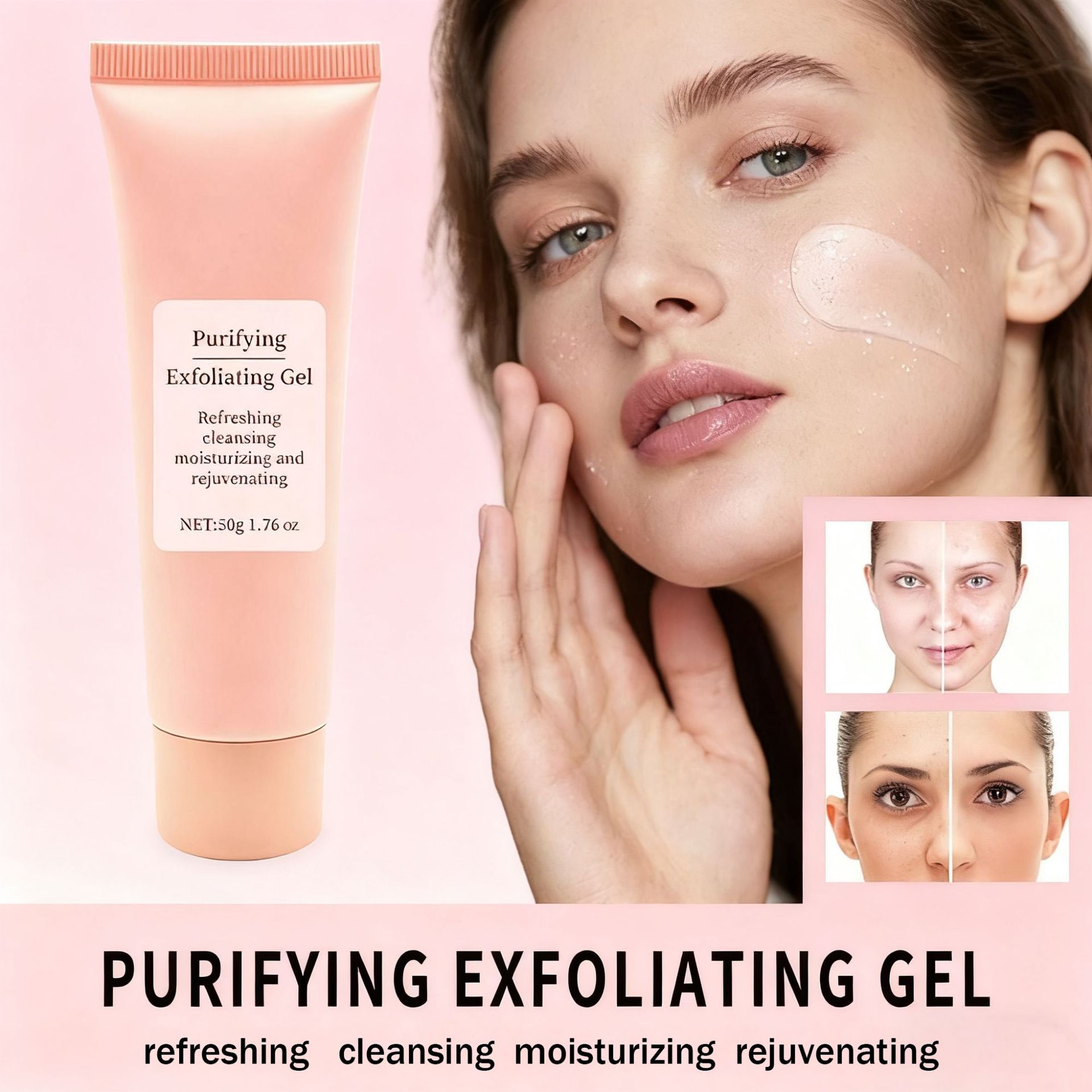 50g rosto esfoliante gel limpa - Aha Bha Exfoliant avaliação e preço